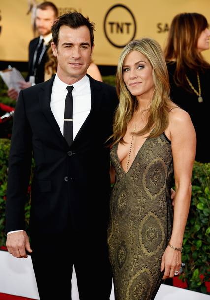 Jennifer Aniston con il fidanzato Justin Theraux 